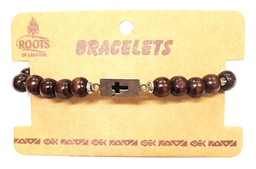 [ROC-BRA] Wood Cross Bracelet