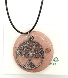 [ROC-PEN] Rhodonite Tree Pendant
